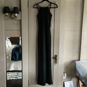 Gorgeous flattering black tie dress Calvin Klein Sz 2